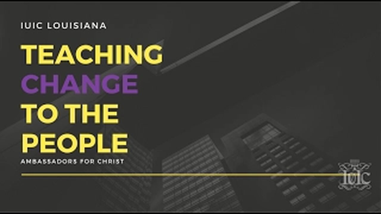 The Israelites: Teaching CHANGE To The People