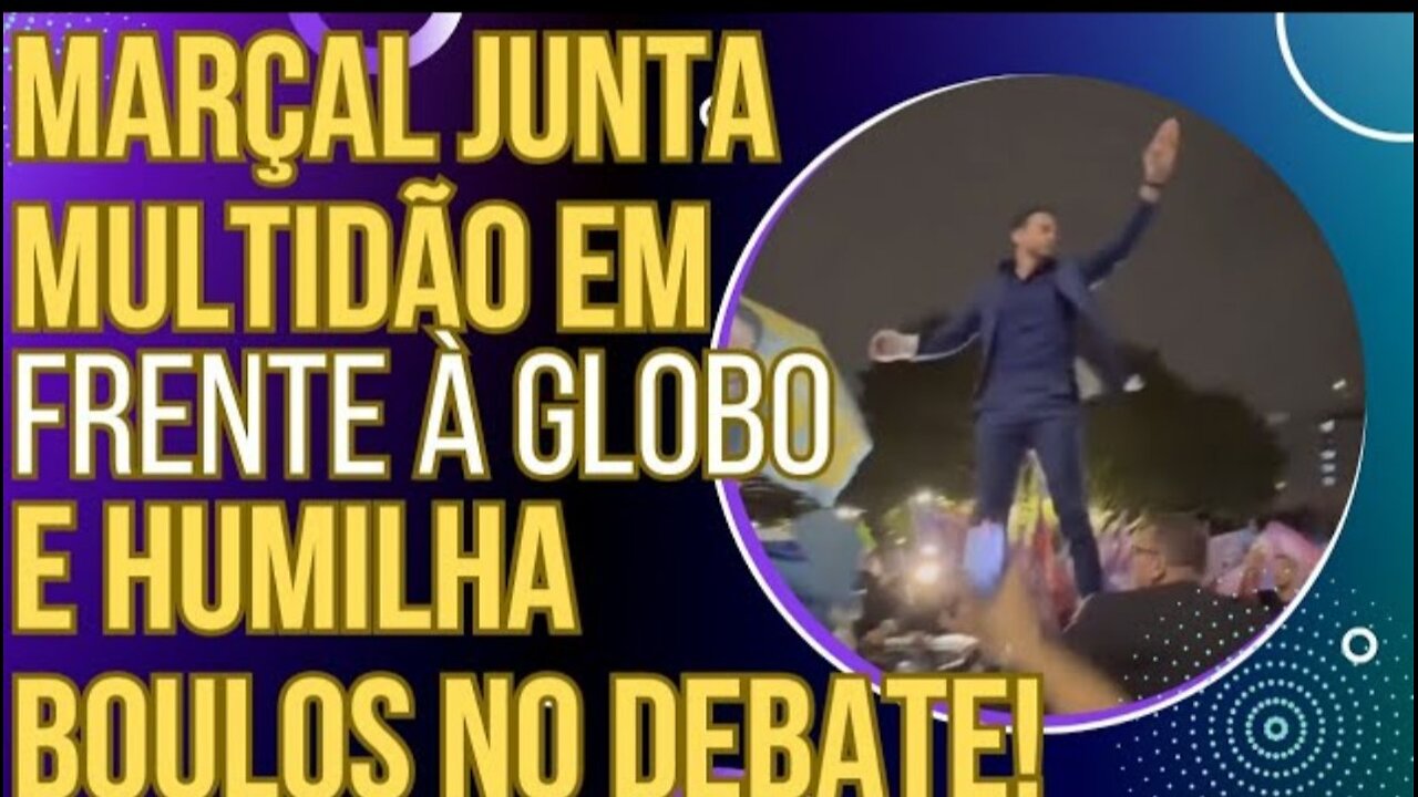 GENIAL: Pablo Marçal junta multidão em frente à Globo e faz Boulos passar vergonha no debate!