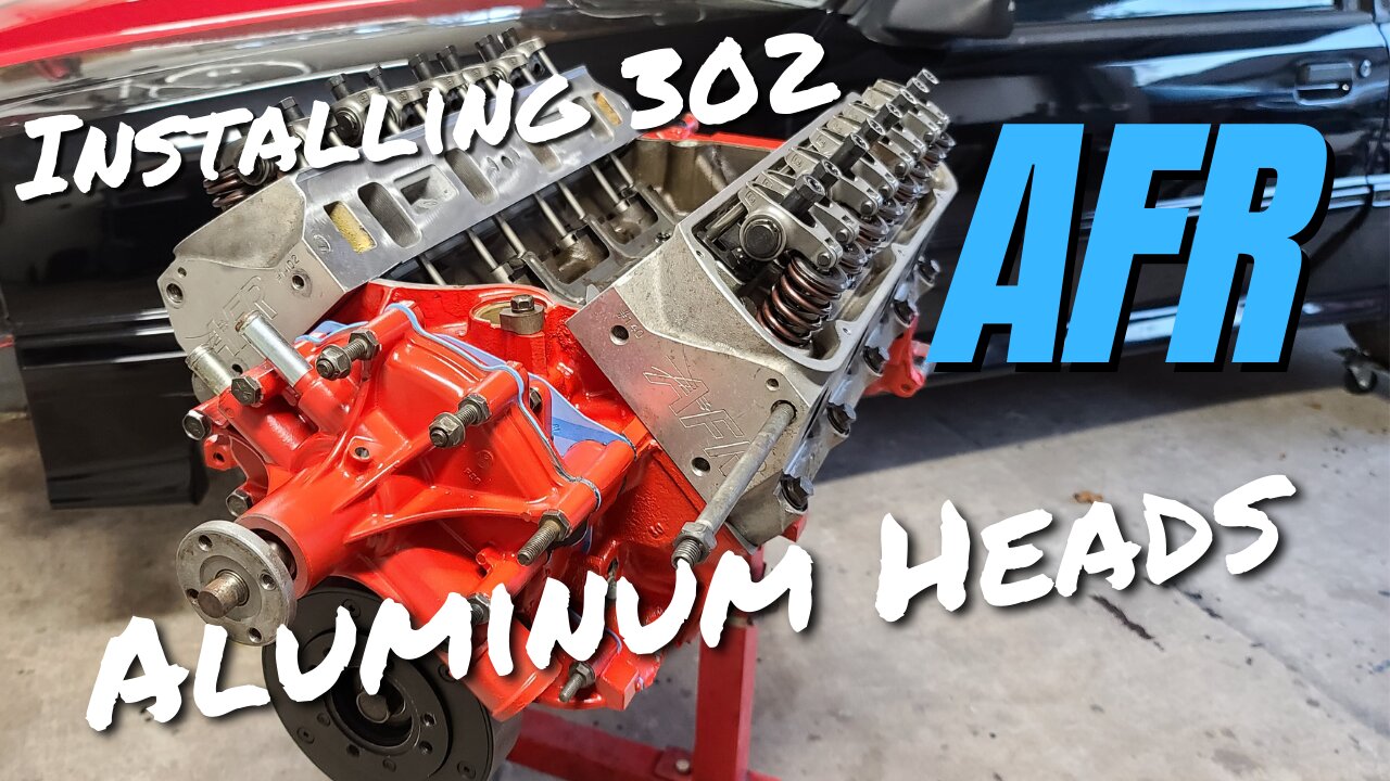 Black Widow Mustang Turbo Build Pt 13 : Installing AFR Aluminum Heads