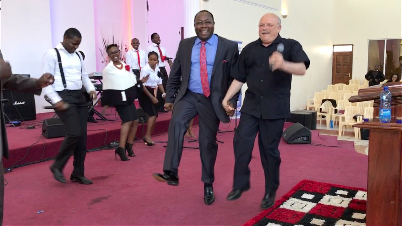 Dr. Hansen at Liberty Christian Centre, Nairobi, Kenya with Bishop Dr. Kepha N. Omae, 5/14/17 Part 4