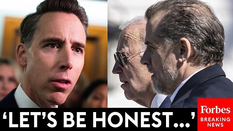 BREAKING: Josh Hawley Gives Absolutely Uncompromising Take On Hunter Biden Pardon!