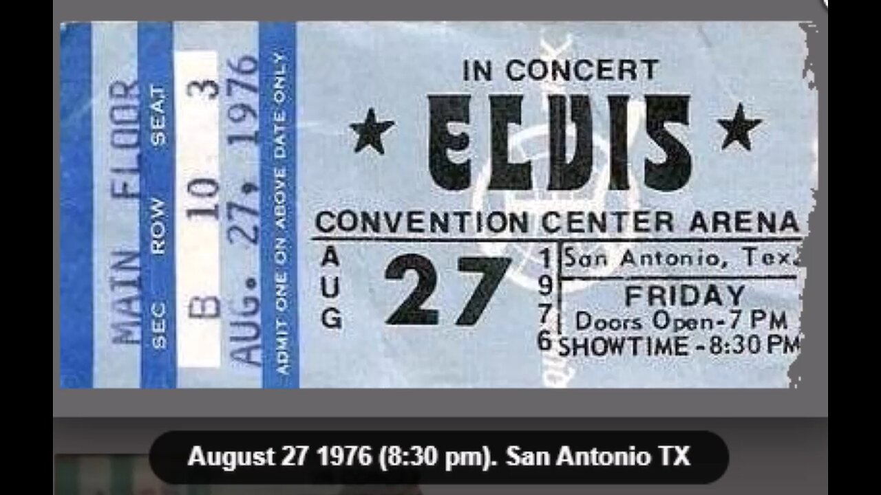 1976 Elvis San Antonio Concert Audio Only