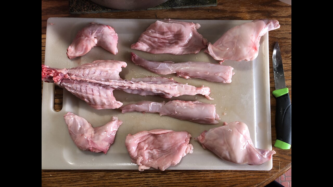 Butchering a Rabbit Into Parts