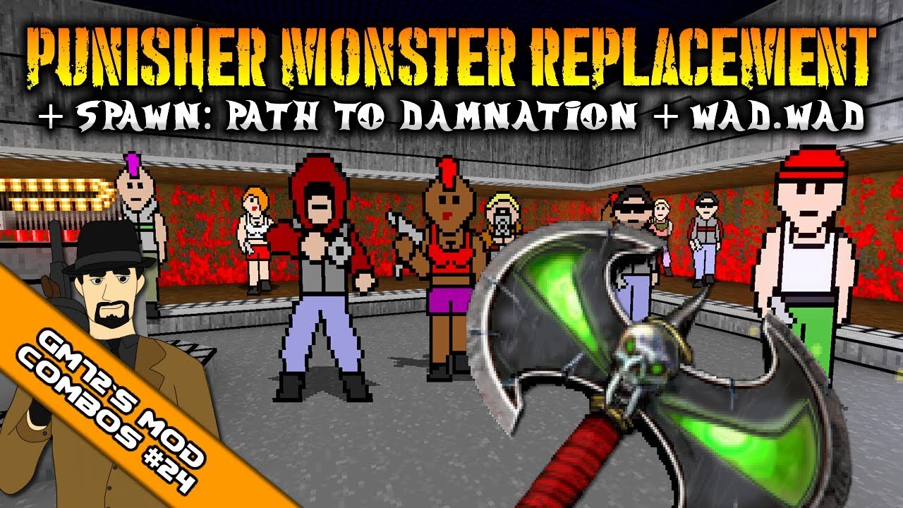Punisher Monster Replacer + Spawn: Path to Damnation + WAD.wad [GM72's Mod Combos 24]