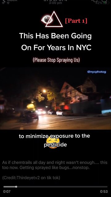 NYC : spraying for new covid virus