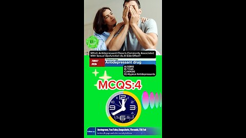 Antidepressants drug mcqs