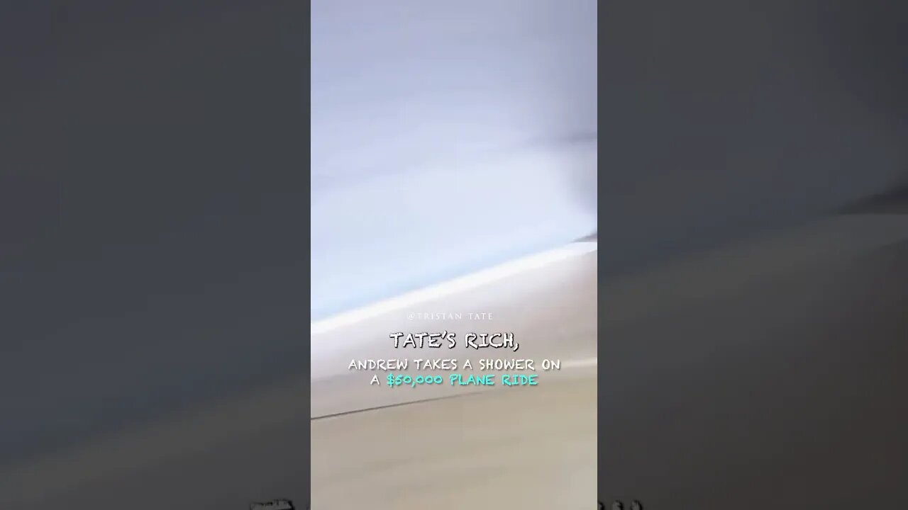 Andrew Takes A Shower On A $50,000 Plane Ride #Shorts