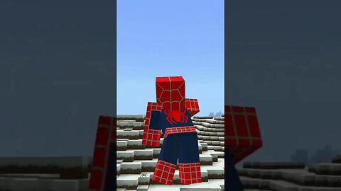 homem aranha no minecraft !!!!! #shorts #viral #minecraft #marvel