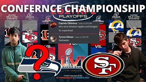 PREDICTIONS FOR THE NFL CONFERNCE CHAMPIONSHIP