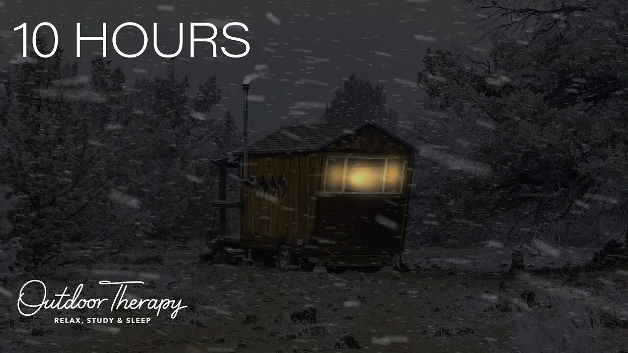 Blizzard in a Gypsy Caravan | Howling Wind & Blowing Snow Ambience | Relax | Study |Sleep | 10 HOURS