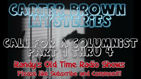 Carter Brown Mysteries 01 Call for a Columnist