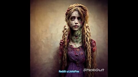 Disney Princesses As Zombies - AI Generated Artwork