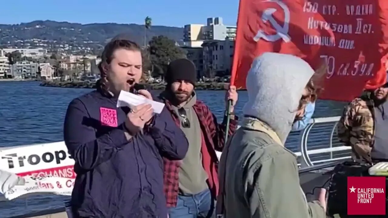 California United Front speech at UNAC ANTI-NATO Rally in Oakland