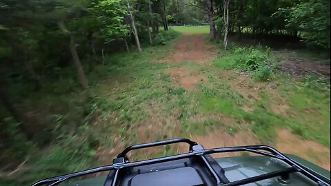 Off-roading and airtime on a Rancher 420