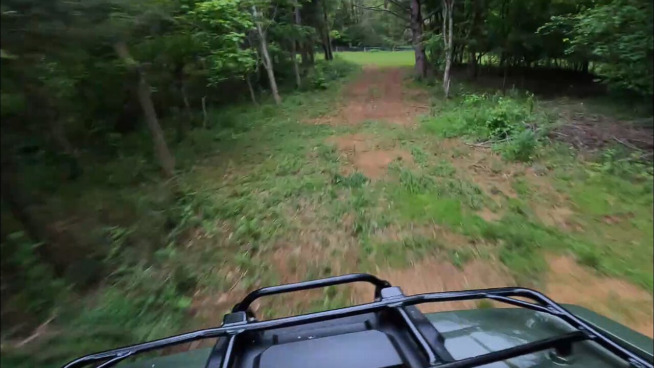 Off-roading and airtime on a Rancher 420