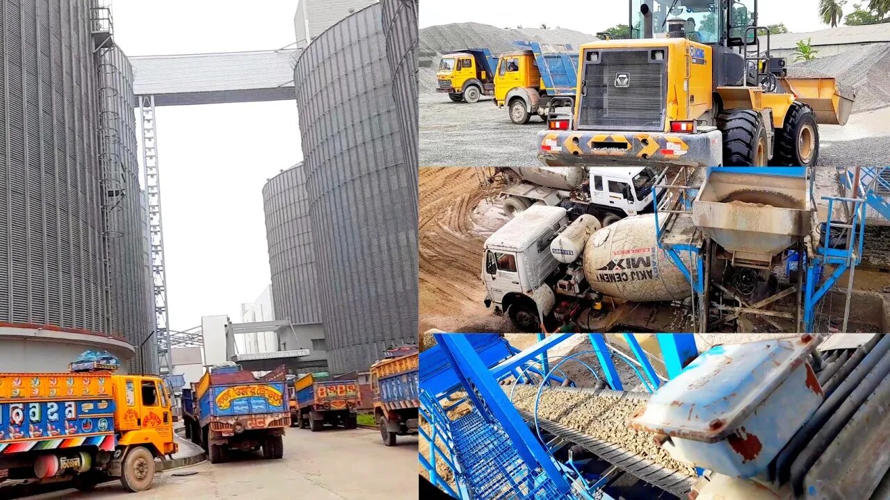 Large Scale Ready Mixed Concrete Plant Mass Production Process. Excellent Mix Concrete Factory