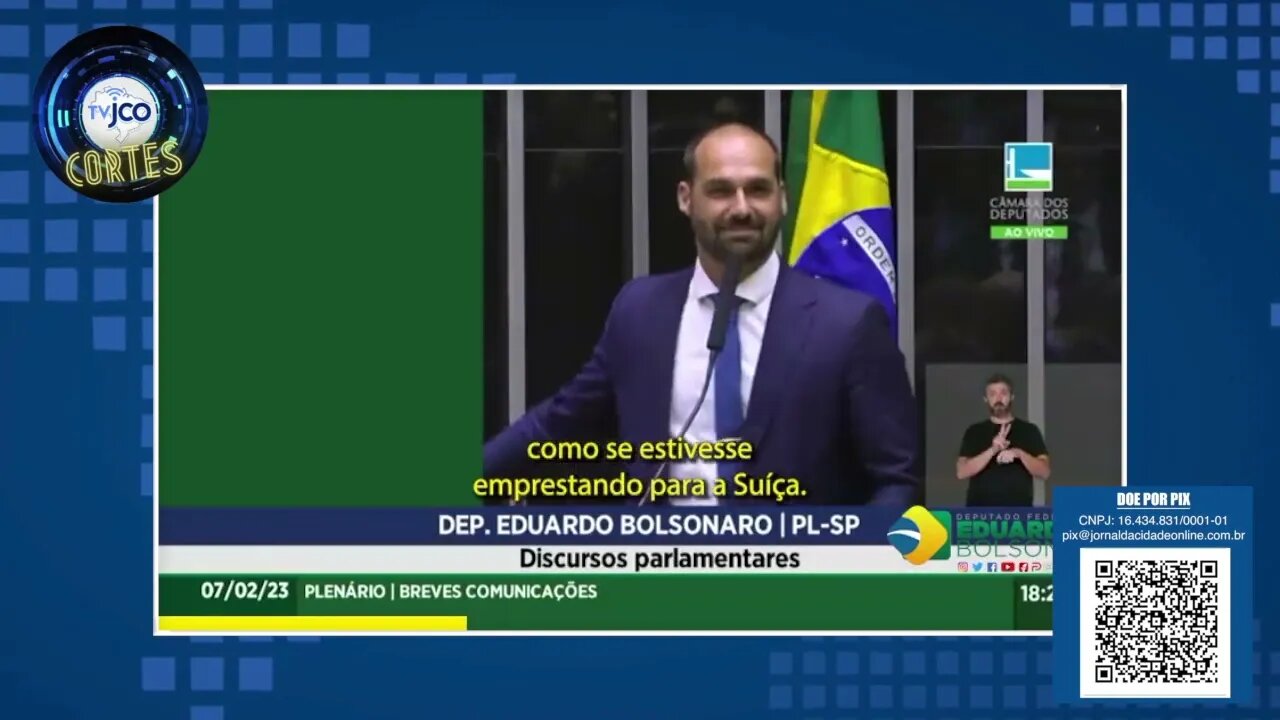 Em fala fortíssima, Edu Bolsonaro vai na jugular de Lula sobre empréstimos imorais do PT a Cuba