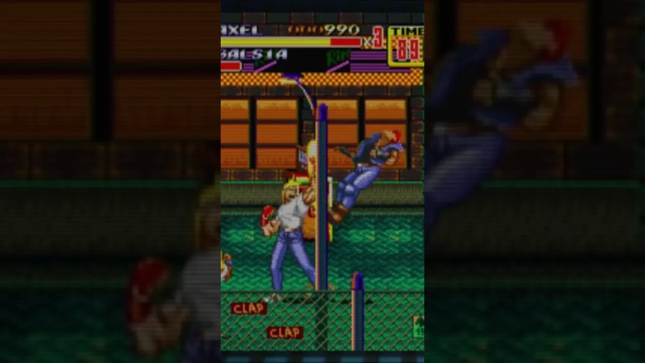 Funny snip of a bit we made while messing around with Streets of Rage footage. #videogames #sega