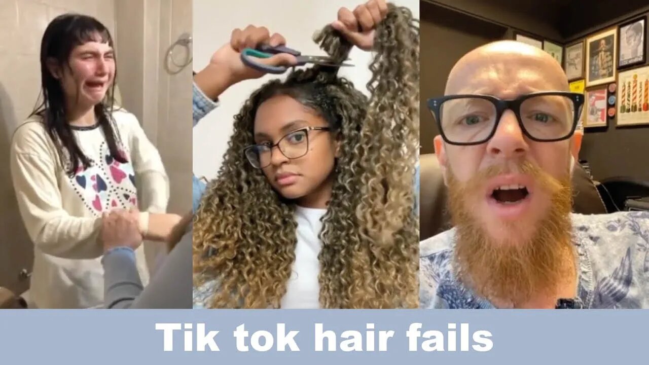 Hairdresser reacts to tik tok hair fails