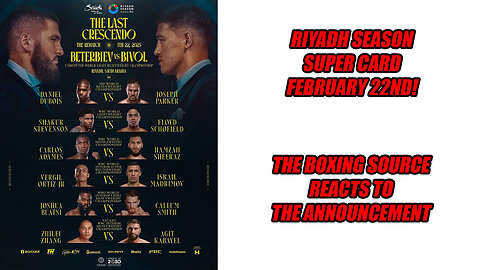 REACTION TO RIYADH SEASON FEBRUARY 22nd FIGHT CARD!