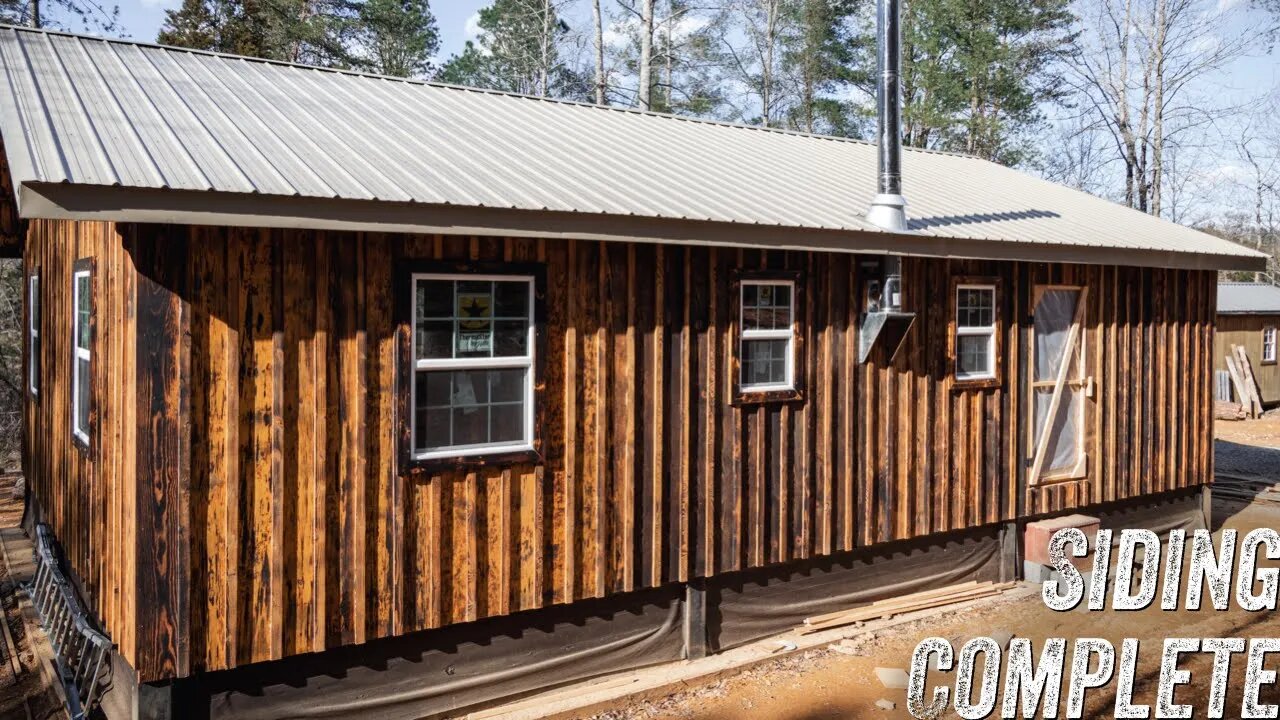 TIMBER FRAME SIDING COMPLETE | WOODWORK | SHOU SUGI BAN