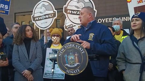 Protect workers from Extreme Temperatures Rally 216 West 14th St 2/10/23 JESSICA RAMOS/LATOYA JOYNER