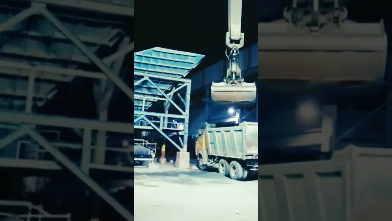 Loading dump truck | Work machine equipment technology #amazing #excavator #machine #shortsvideo