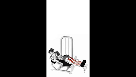 Leg Curl Exercise.