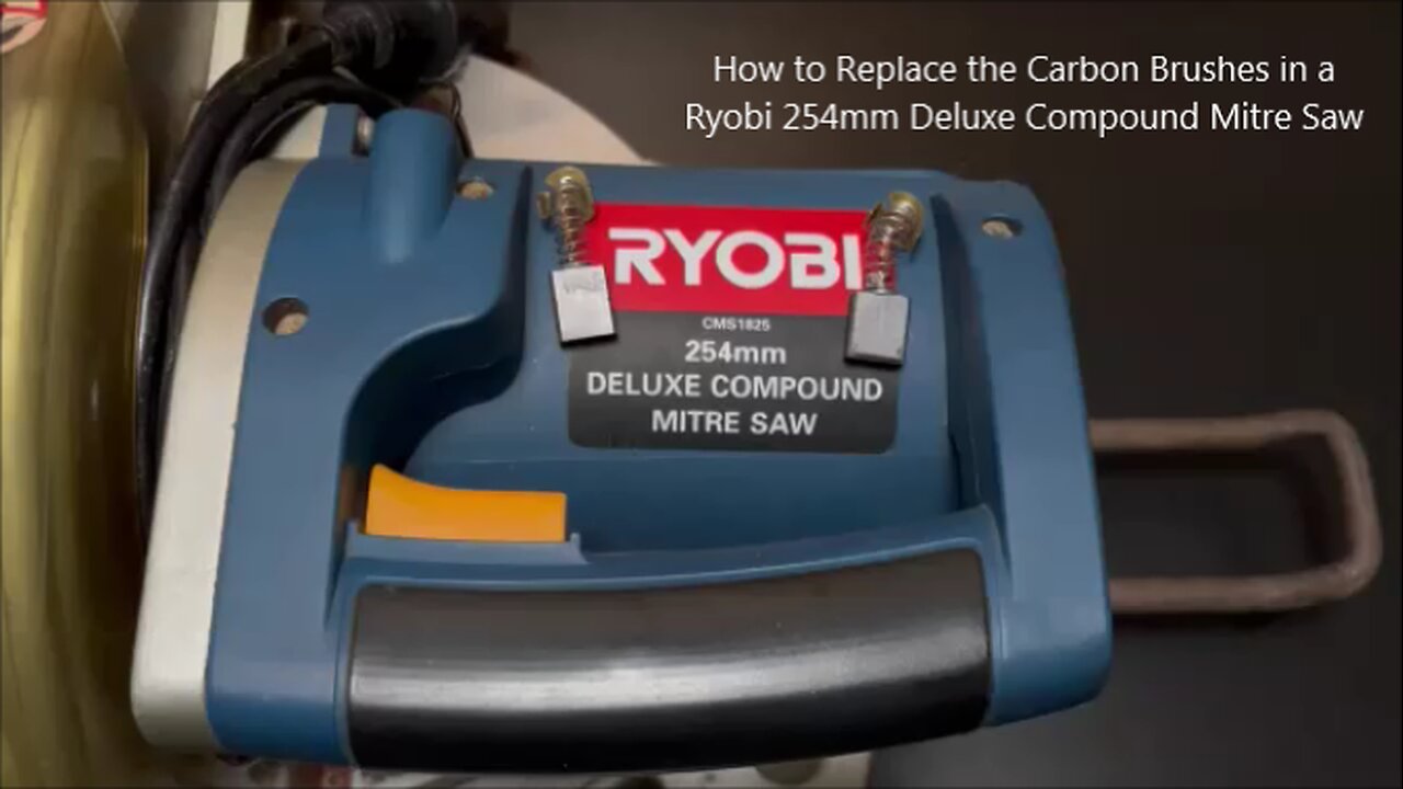 How to Replace the Carbon Brushes in a Ryobi 254mm Deluxe Compound Mitre Saw