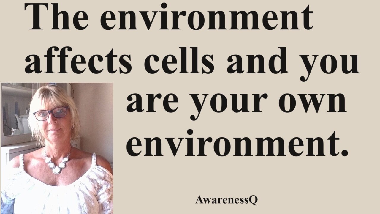 You create the environment for your cells and this influence your ability to heal.