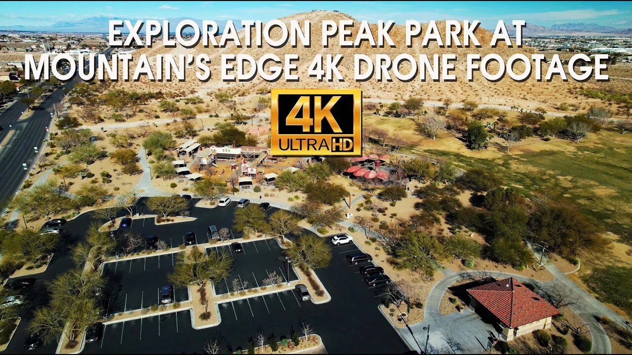 Exploration Peak Park At Mountain's Edge 4k Drone Footage