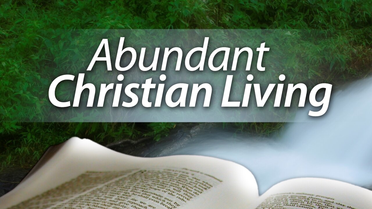 Sep. 29, 2024 - Sunday PM MESSAGE - Abundant Christian Living