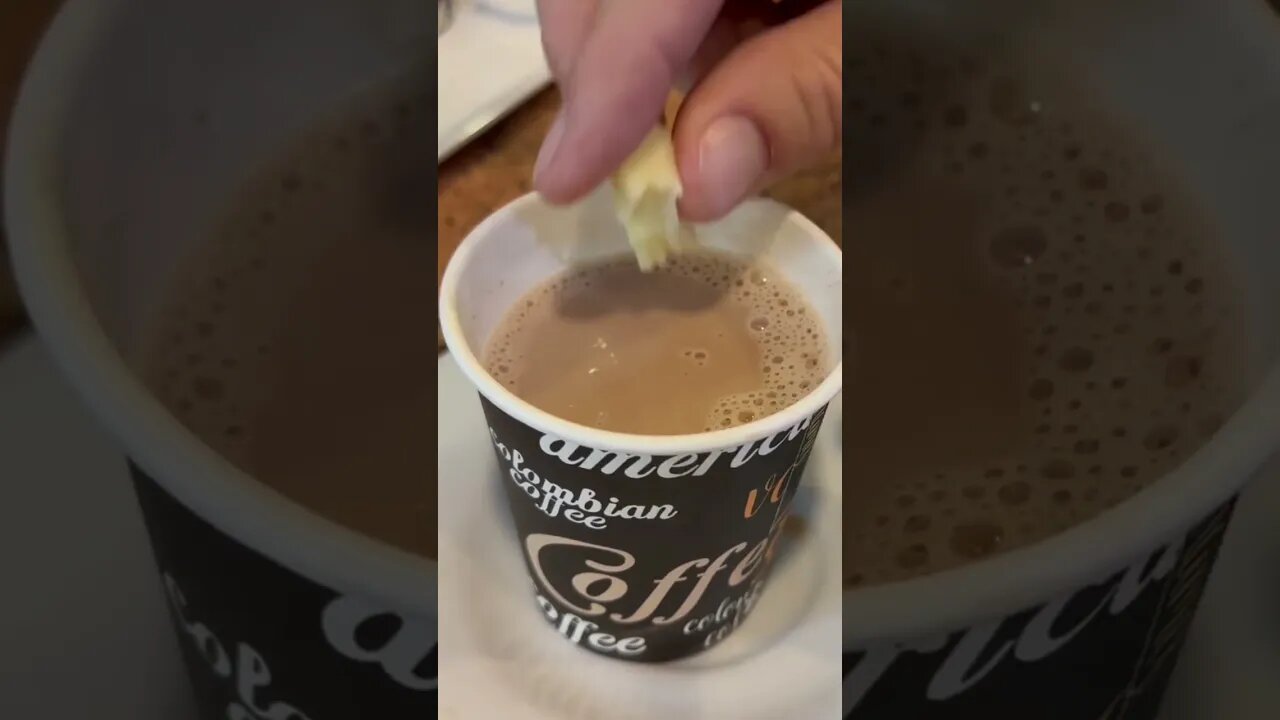 Colombia - hot chocolate and cheese