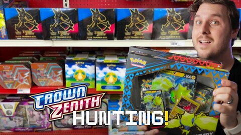 Hunting for *NEW* Crown Zenith: Collection Boxes (Pokémon Hunting)