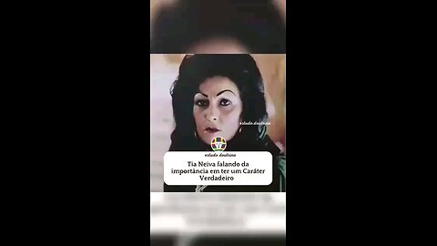 Tia Neiva falando da importância de se ter um caráter verdadeiro