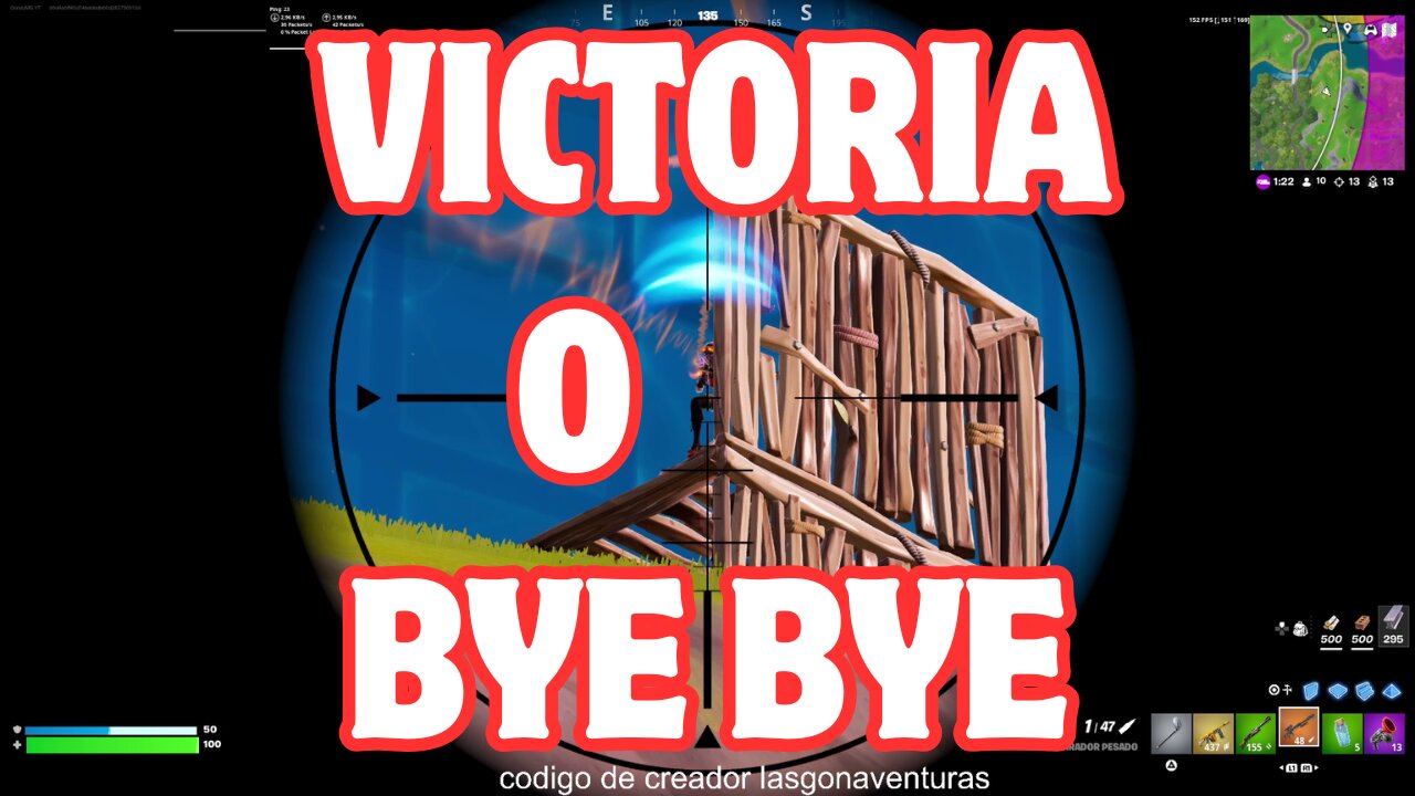 Fortnite || Victoria o Bye bye