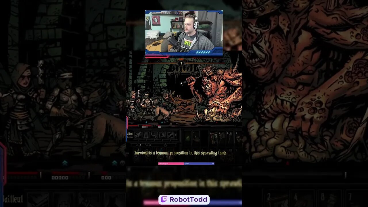 EVIL Wilbur - Unfortunate death in Darkest Dungeon #shorts #twitch #gamer #streamer #tiktok