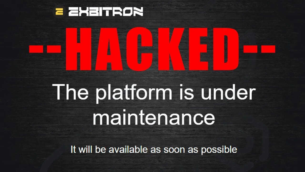 EXBITRON EXCHANGE HACKED!!!