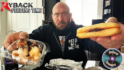 Ryback Feeding Time: Disco Donut Impossible Donut Cheeseburgers & Birthday Cake Donut Holes Review