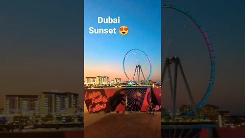 that Dubai sunset #shorts #short #dubai #dubailife #travel #sunset #views#omg #beautiful #epic#free