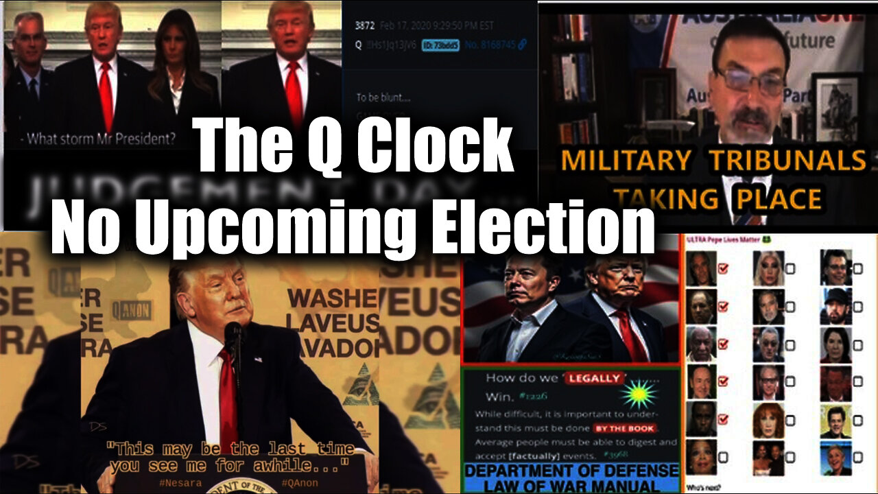 Riccardo Bosi "Military Tribunals" | The Q Clock - No Upcoming Election