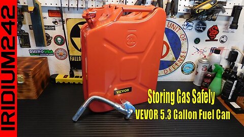 Storing Gas Safely - VEVOR 5 3 Gallon Fuel Can