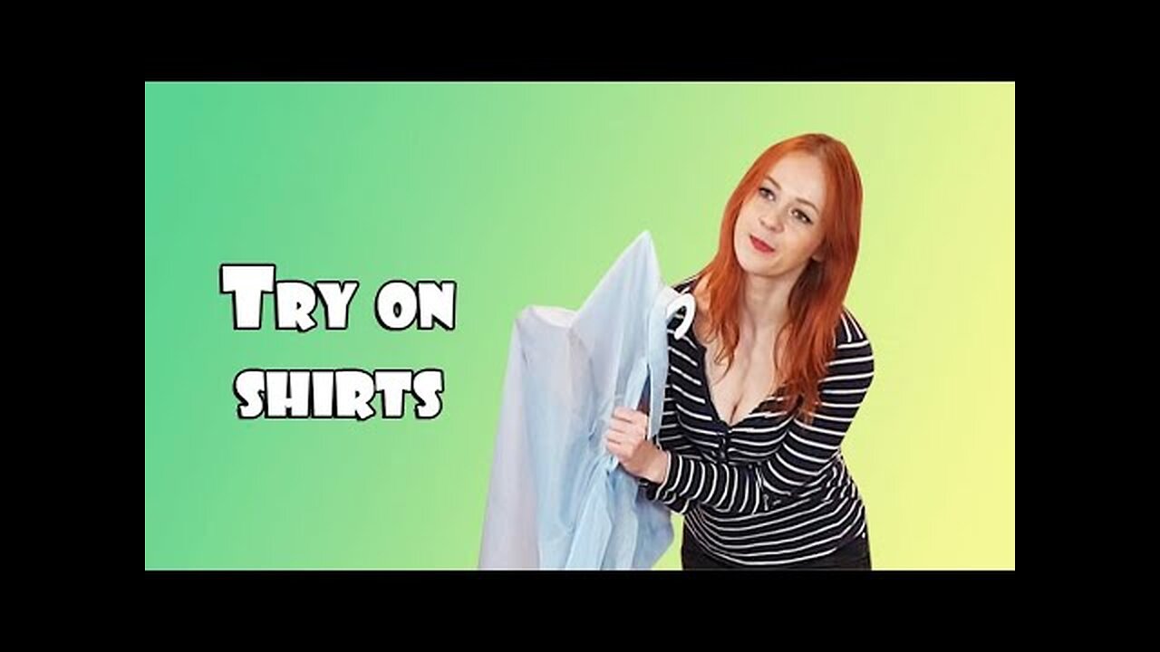 Let's try on with me! Try on transparent shirts!