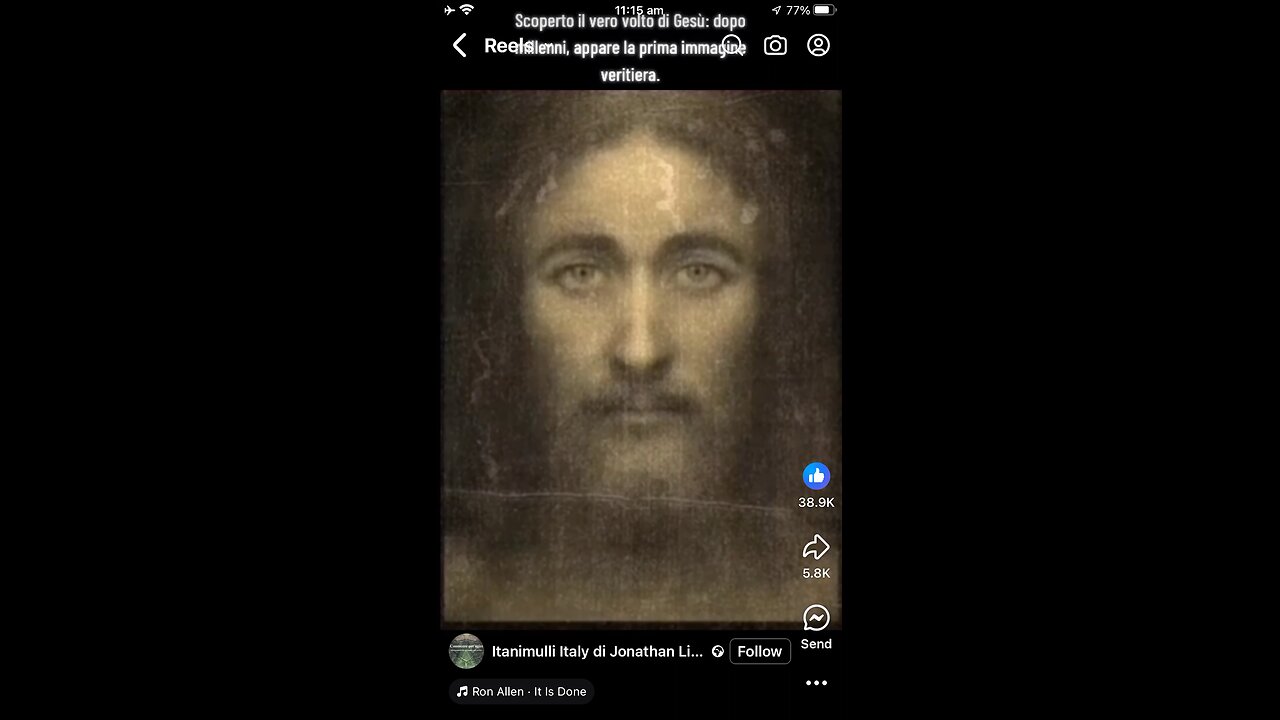 Jesus Face : Shroud of Turin