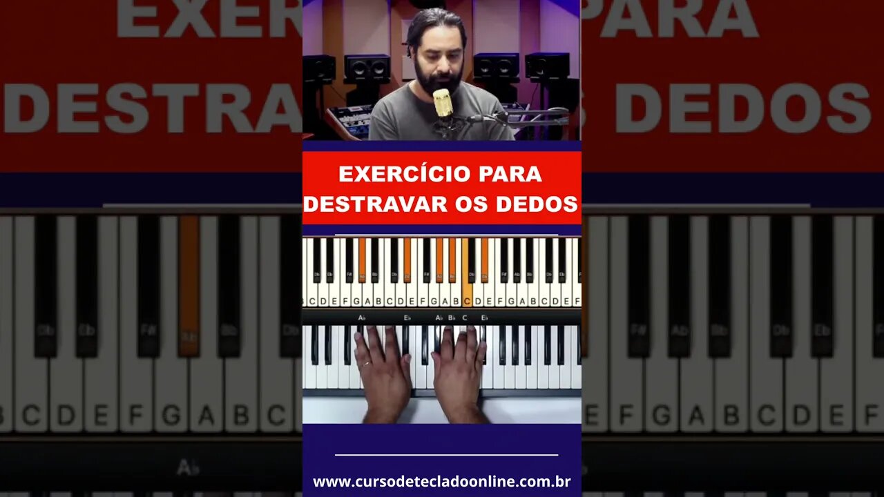 Exercício para destravar os dedos no Teclado