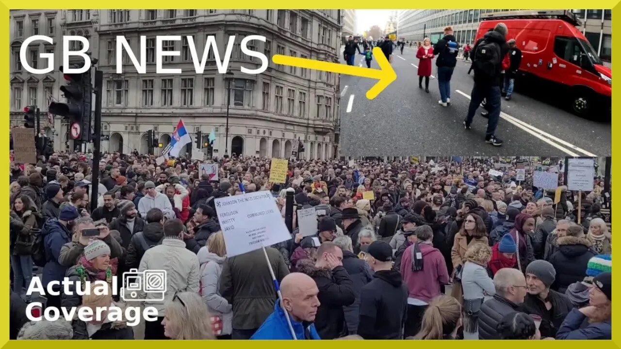 When GB NEWS lied about protest numbers | LONDON | 18 12 21