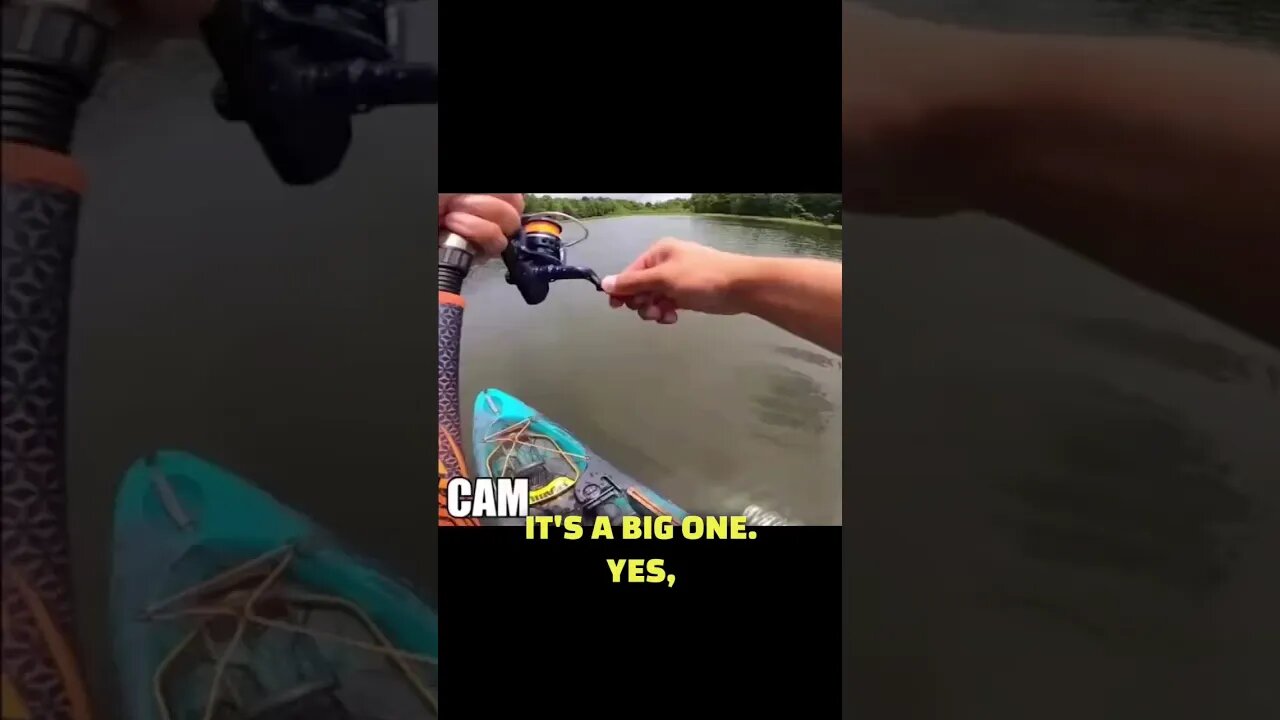 Nerf Fishing rod catches GIANT fish! #fishing #nerf #bassfishing