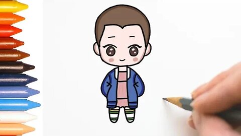 COMO DESENHAR ONZE - STRANGER THINGS - FÁCIL - PASSO A PASSO