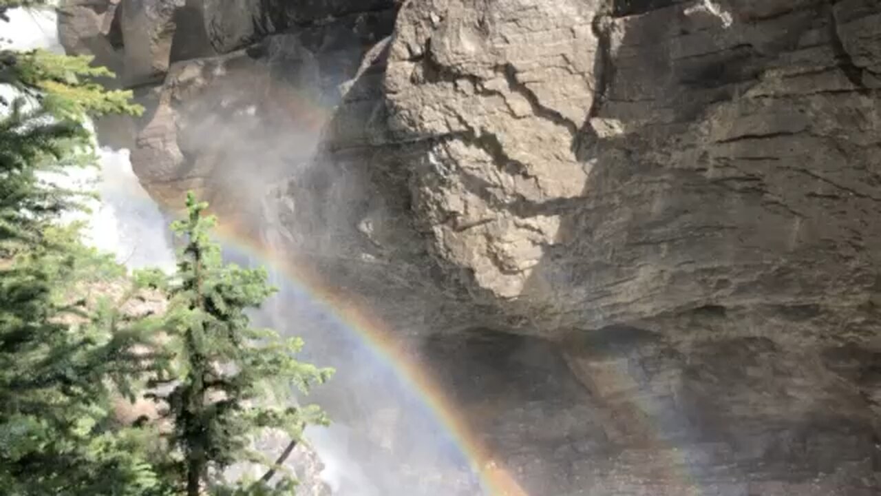 Rainbow in the Waterfall - Jasper