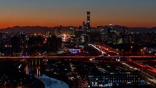 Free Beijing China’s Capital City Sunset Time Lapse Video